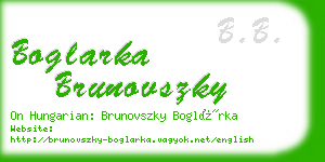 boglarka brunovszky business card